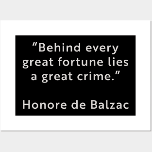 Balzac Quote Posters and Art